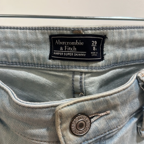 ABERCROMBIE HARPER SUPER SKINNY JEANS • SZ 8/29 - Picture 3 of 6